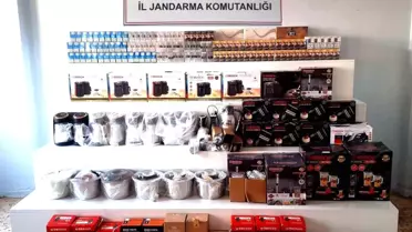 Ele geçirilen kaçak sigara paketleri