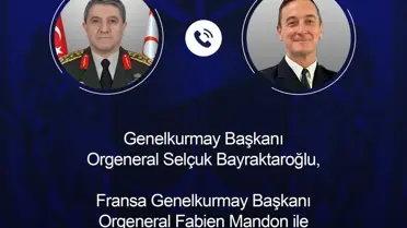 Görüşme sırasında iki genelkurmay başkanının görüntüsü