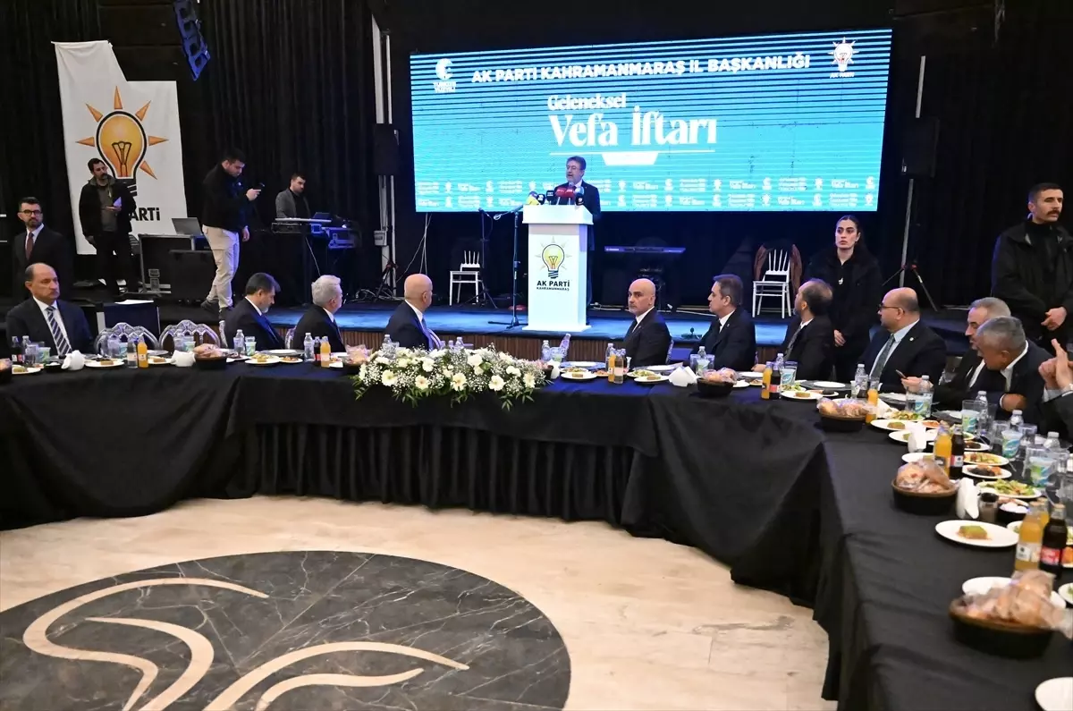 Tarım ve Orman Bakanı İbrahim Yumaklı, Kahramanmaraş Vefa İftarı'nda Barış ve Dayanışma Mesajı Verdi