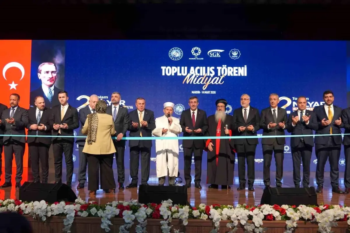 Midyat’ta 2,66 Milyar TL’lik Yatırımlar Açıldı: Cumhurbaşkanı Yardımcısı Cevdet Yılmaz’dan Açıklamalar