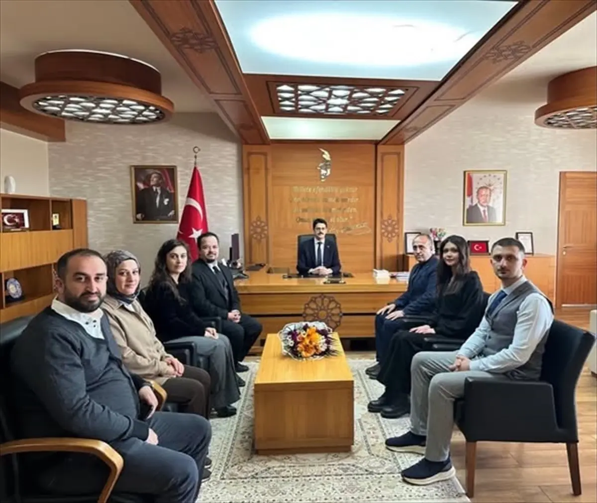 Ulaş’ta Sağlık Çalışanları Kaymakamı Eskimez’i Ziyaret Etti