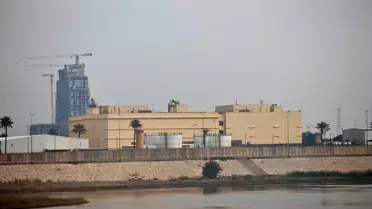 Saldırı sonrası büyükelçilik binası