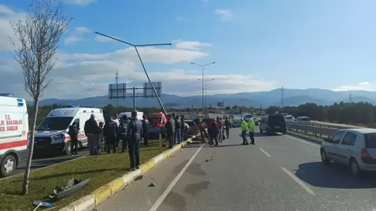 Kaza sonrası çekilen fotoğraf