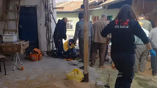 Çökme anındaki depo duvarı