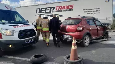 Kaza anındaki güvenlik kamerası kaydı