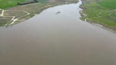 Göletin yükselen su seviyesi detayları
