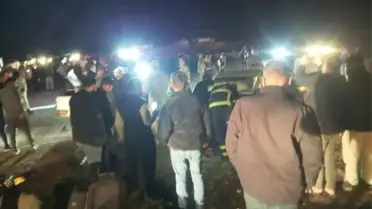 Kaza sonrası Şanlıurfa’da olay yeri