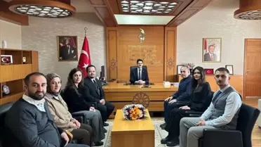 Tıp Bayramı ziyaretinde kaymakam ve sağlık çalışanları