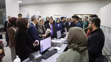 Sağlık çalışanlarıyla fotoğraf