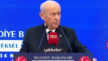 MHP lideri Bahçeli'nin konuşma anı