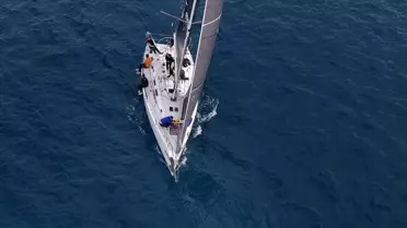 Marmaris MIYC Kış Trofesi yarışlarından bir an