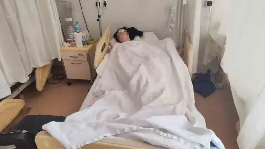 Balkondan atılan kadının fotoğrafı