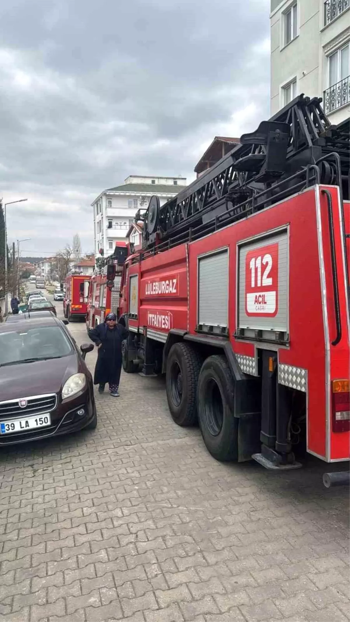 Lüleburgaz’da Kurutma Makinesi Dumanı Apartmanı Tedirgin Etti