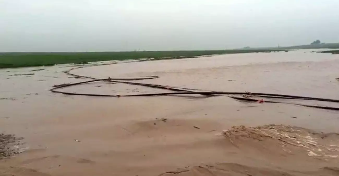 Mardin'de Şiddetli Yağışlar Sel Riski Oluşturdu