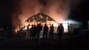 İnegöl’de Çiftlik Yangını: 580 Kanatlı Hayvan Hayata Veda Etti