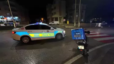 Motosiklet kazası sonrası görüntüler