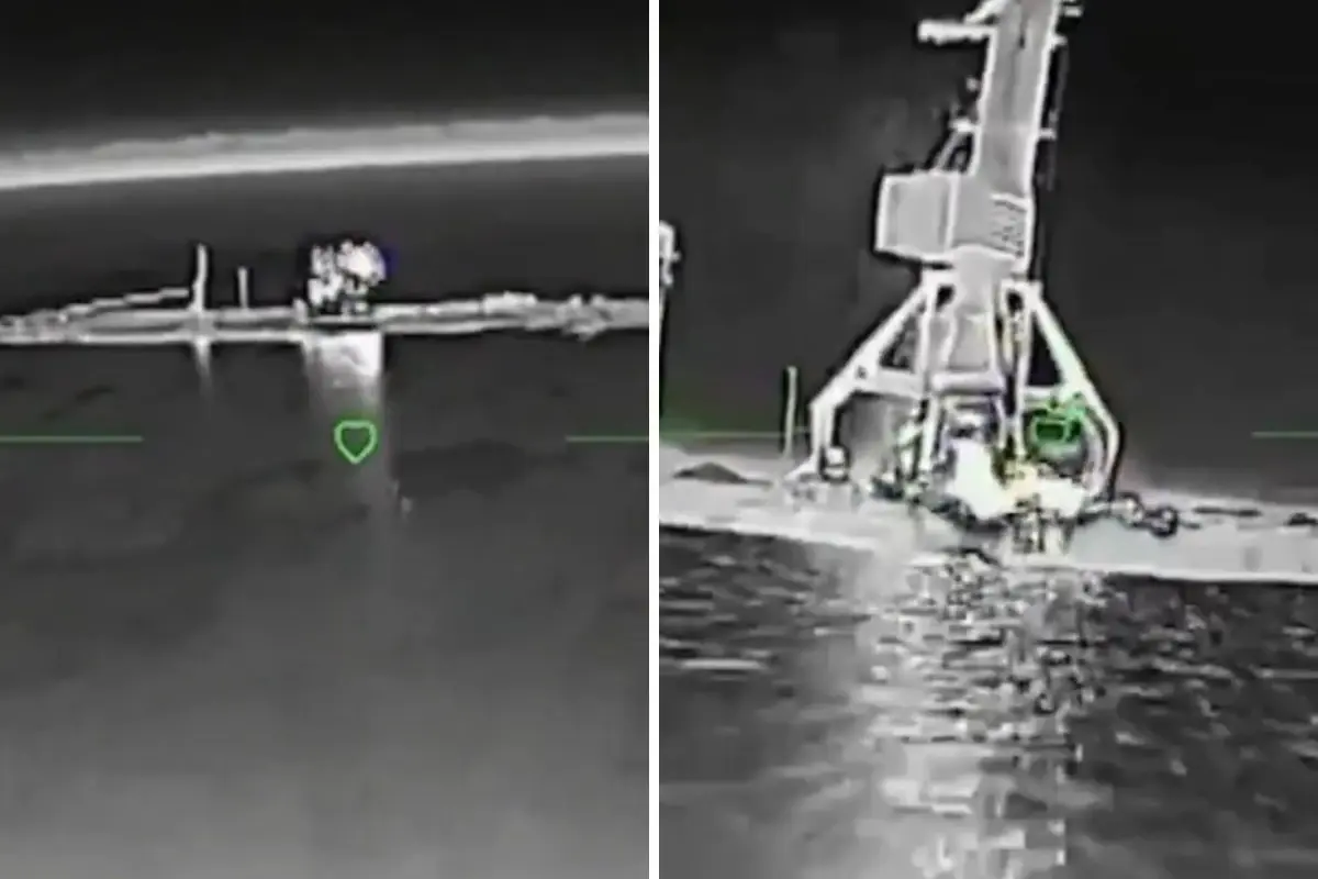 Ukrayna’nın İHA’sı Rus Raptor Botunu Su Üstünde Yok Etti