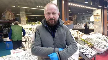 Soğuk havada taze hamsi görüntüsü