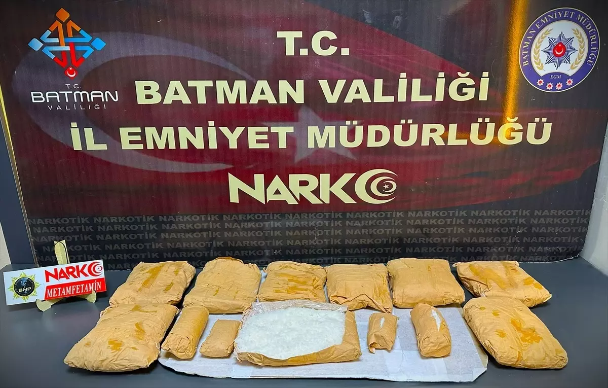 Batman'da Büyük Uyuşturucu Operasyonu: 8,5 Kilogram Sentetik Madde Ele Geçirildi