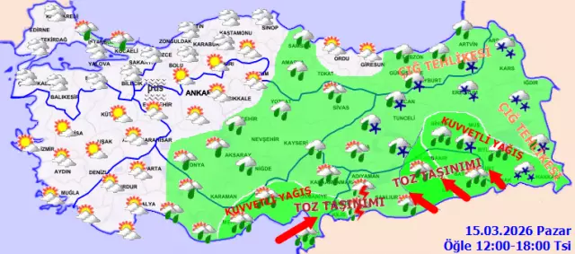 Sağanak yağış anı