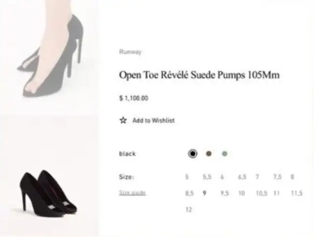 Açık üstlü ayakkabının detaylı görünümü