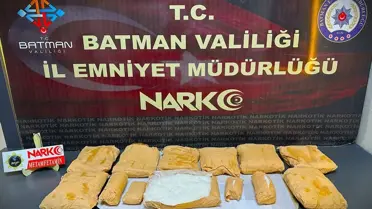 Ele geçirilen 8,5 kilogram sentetik uyuşturucu