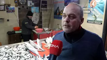 Trabzon’da balık tezgahları