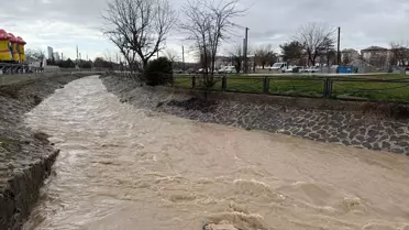 Gaziantep'te sağanak sonrası taşkın görüntüsü