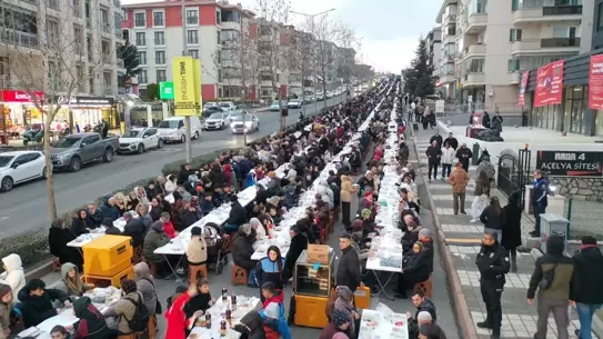 İftar programından bir anlık görüntü