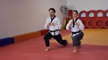 Tekvando şampiyonasında Rabia Kim ve Fazlı Karışık