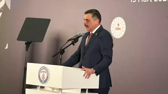 Bakan Çiftçi'nin konuşma anı