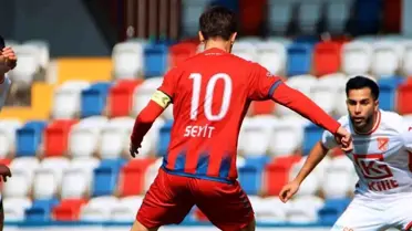 Maçın kritik anından bir kare