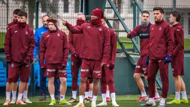 Trabzonspor antrenman sahasından bir kare
