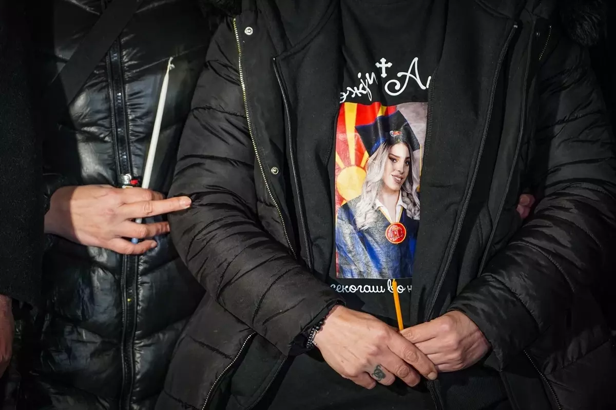 Koçani'de Gece Kulübü Yangınının İlk Yıl Dönümünde Anma Töreni