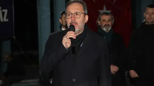 İftar programı sırasında konuşma