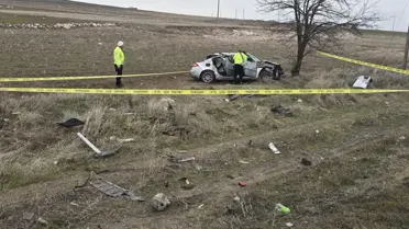 Kaza anındaki araç görüntüsü