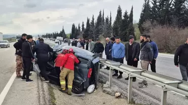 Kaza yerinde çekilmiş fotoğraf
