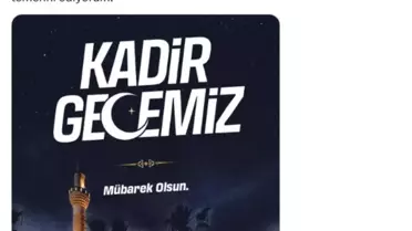 Özgür Özel Kadir Gecesi mesajı ana görsel