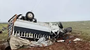 Kaza sonrası kamyonet