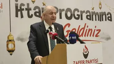 Zafer Partisi Genel Başkanı Özdağ konuşma anı
