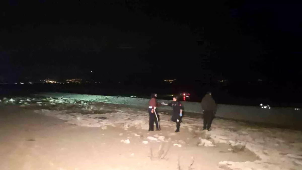 Orhangazi'de Araç İznik Gölü'ne Düşerek Sürücü Hastaneye Kaldırıldı