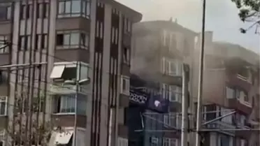 İzmit’te 7 Katlı Apartmanda Bacadan Çıkan Yangın Korku Yarattı