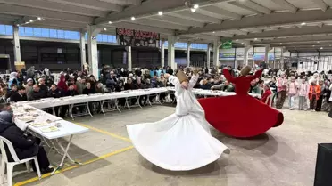 Gençlik şöleninde iftar sofrası