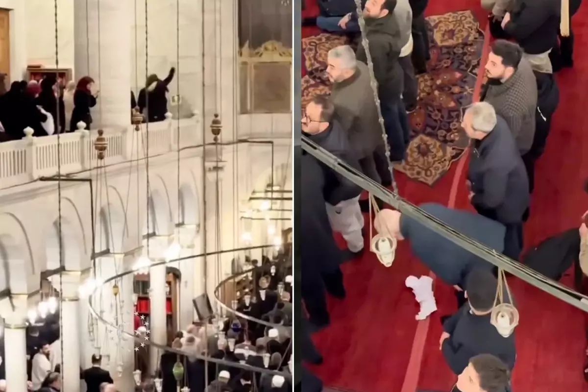 Fatih Camii'nde Kadir Gecesi'nde Kadınların Başörtüsü Bırakarak Sessiz Protestosu