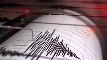Deprem bölgesinin haritası ve sarsıntı merkezi