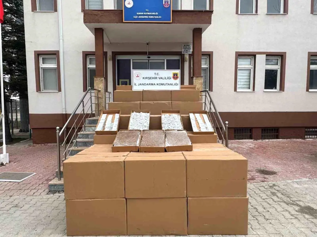 Kırşehir'de 4,95 Milyon TL Değerindeki Kaçak Makaron Operasyonu