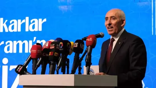 Başkan Odakır konuşma anı