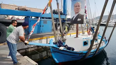 Bodrum'un Tarihi Aksona Teknesi Yeniden Dalgalara Çıktı