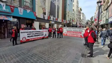 Karşıyaka’da İşçiler Maaş İhtilafını Bayramlaşma Protokolüyle Birleştirdi