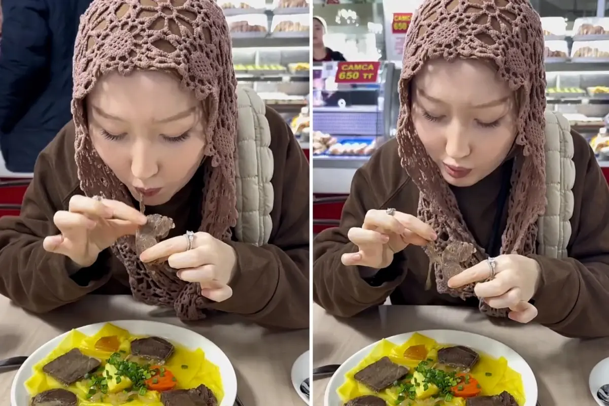 Kazakistan’da At Eti Deneyen Kadın, İlk Lokmanın Şaşırtıcı Tadını Paylaştı